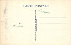 VINTAGE POSTCARD Paris Seen Air Of Fair Colonial the 1931 Madagascar