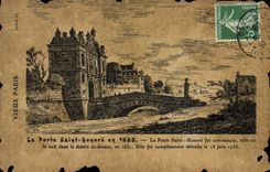 VINTAGE POSTCARD Paris the Gate Holy Honors in 1685