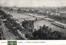 CPA Paris La Seine Vue prise du Louvre