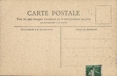 POSTAL París de la VENDIMIA el Seine vista de la lumbrera