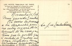 CPA Paris La Place De La Bastille