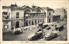 CPA Paris La Gare Montparnasse