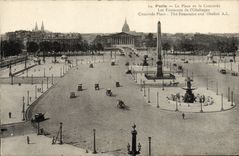 CPA Paris La Place De La Concorde Les Fontaines De l'obelisque