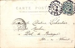 VINTAGE POSTCARD Paris the Bridge Alexandre III And the Large palace