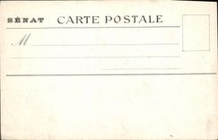 VINTAGE POSTCARD Luxembourg Room Of the Gold Book View Between the columns the imperial armchair of the Preserving Senate