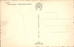 VINTAGE POSTCARD Paris Foch Avenue