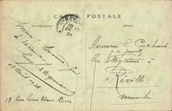 VINTAGE POSTCARD Paris the Public garden Of Antwerp and the Sacring Heart of Montmartre