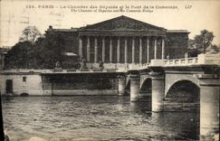 CPA Paris La Chambre des Deputes et le Pont de la Concorde