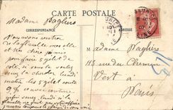 VINTAGE POSTCARD Paris Buttes Chaumont Enters the Rocks