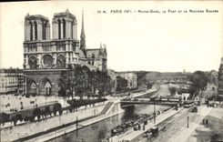 CPA Paris Notre Dame Le Pont Et Le Nouveau square
