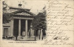 VINTAGE POSTCARD Paris Eglise Philippe Saint of Rolls