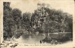 CPA Paris Lac et Rocher des Buttes Chaumont