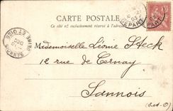 VINTAGE POSTCARD Paris Lake and Rock of the Chaumont Hillocks