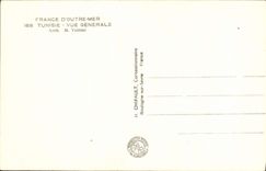 VINTAGE POSTCARD Paris International exhibition 1937 Tunisia View