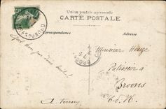 VINTAGE POSTCARD Paris the Monument Victor Hugo