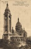 CPA Paris La Basilique du Sacre Coeur et le Campanile
