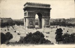 CPA Paris L'Arc de Triomphe