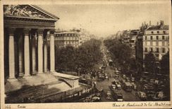 CPA Paris Place et boulevard de la Madeleine