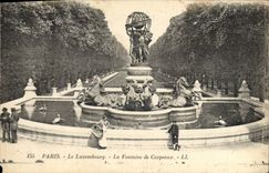 CPA Paris Le Luxembourg La Fontaine de Carpeaux