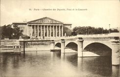 CPA Paris Chambre des Deputes Pont de la Concorde