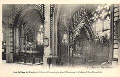 CPA Paris Saint Etienne du Mont Tombeau et chasse de Ste Genevieve