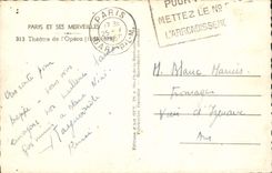 MODERN CARD Paris Theater of the Opera