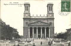 CPA Paris Eglise St Vincent De Paul