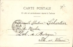 VINTAGE POSTCARD Paris Boulevard and Gate St Denis