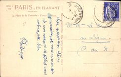CPA Paris Place de la Concorde Tour Eiffel