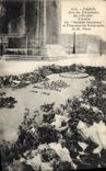 CPA Paris Arc de Triomphe de L'Etoile Tombe du soldat inconnu et flamme du souvenir Militaria