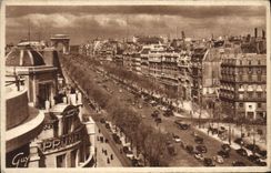 CPA Paris Avenue Des Champs Elysees