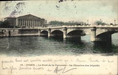CPA Paris Le Pont de la Concorde La Chambre des Deputes