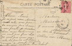 VINTAGE POSTCARD Paris On the boulevard St Commercial Martin of newspapers