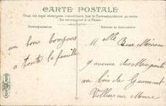 VINTAGE POSTCARD Paris the Entry of the Hillocks Chaumont Street Secretan