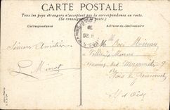 VINTAGE POSTCARD Paris Wood of Vincennes the lake Daumesnil and the Greek temple