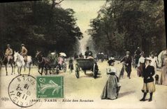 VINTAGE POSTCARD Paris Gone of the Acacias