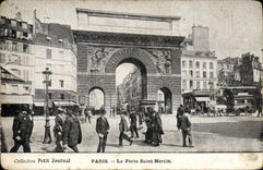 VINTAGE POSTCARD Paris the Gate Holy Martin