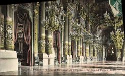 VINTAGE POSTCARD Paris National theater of the Opera the large hearth