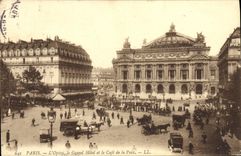 CPA Paris L'Opera le Grand Hotel et le Cafe de la Paix