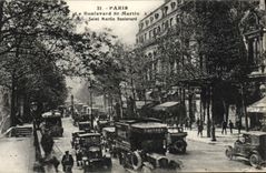 VINTAGE POSTCARD Paris the Boulevard St Martin