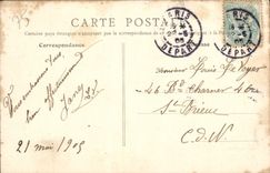 VINTAGE POSTCARD Paris Palate of Louvre and Jardin