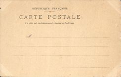 VINTAGE POSTCARD Paris Fair Of 1900 Window of the public limit company Silk