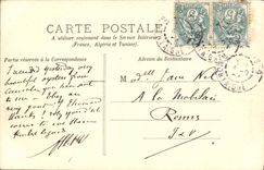 VINTAGE POSTCARD Paris the Street of the Pyramids Rules of Jeanne d' Arc Regina Hotel