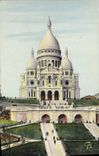 VINTAGE POSTCARD Paris Crowns Heart of Montmartre