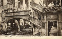 VINTAGE POSTCARD Paris Holy Jube of the Church Etienne of the Mount