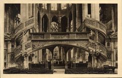 VINTAGE POSTCARD Paris the church of the Mount the jube