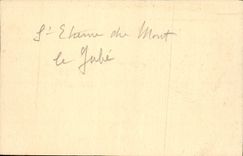 VINTAGE POSTCARD Paris the church of the Mount the jube