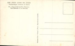 VINTAGE POSTCARD Paris crossbred with the park Heap