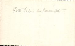 CPA Paris Petit Palais des Beaux Arts
