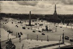 VINTAGE POSTCARD Paris And Its Wonders la Concorde Eiffel Tower